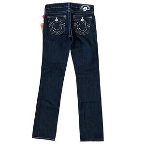 True Religion World Tour Boys Jack Handstitched Straight Jeans Size 14 NWT $122
